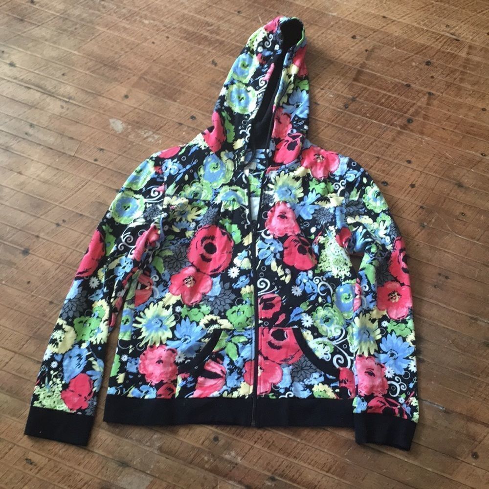 Christopher & Banks floral light weight jacket
